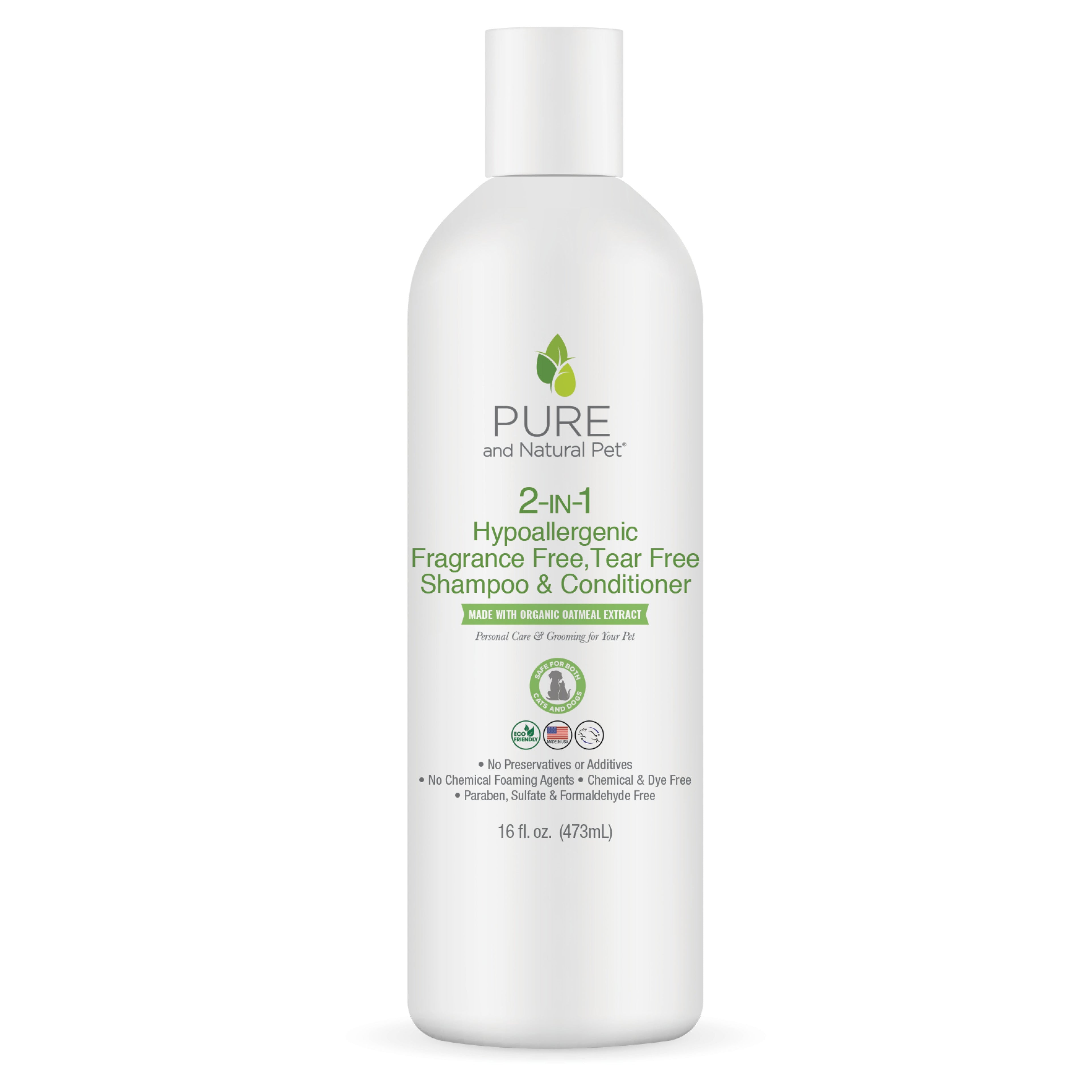 2-in-1 Hypoallergenic Fragrance Free Tear Free Shampoo & Conditioner