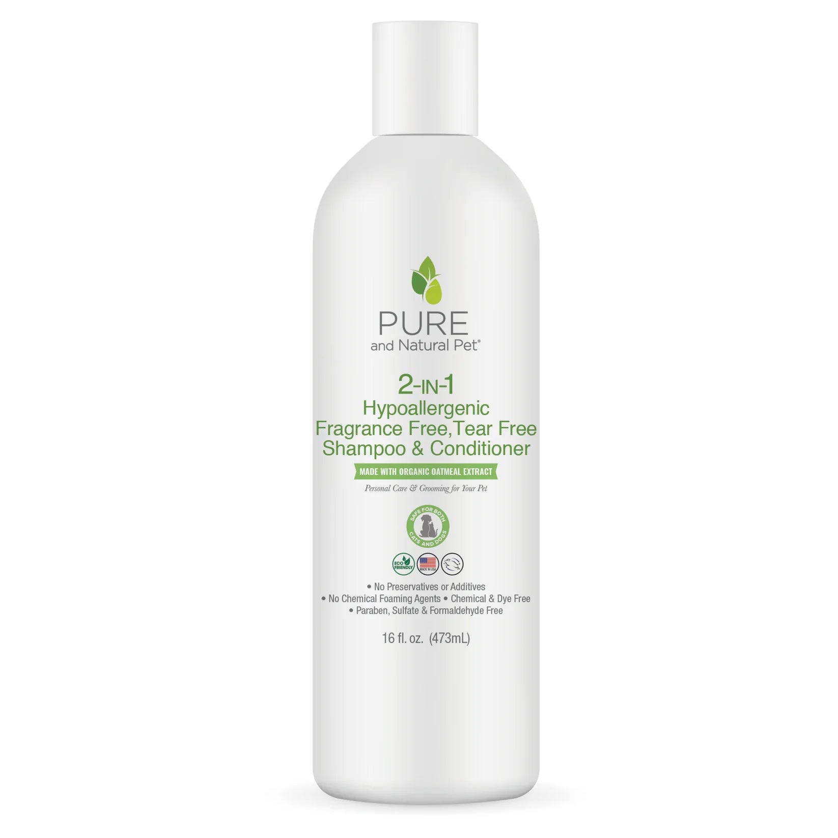 2-in-1 Hypoallergenic Fragrance Free Tear Free Shampoo & Conditioner