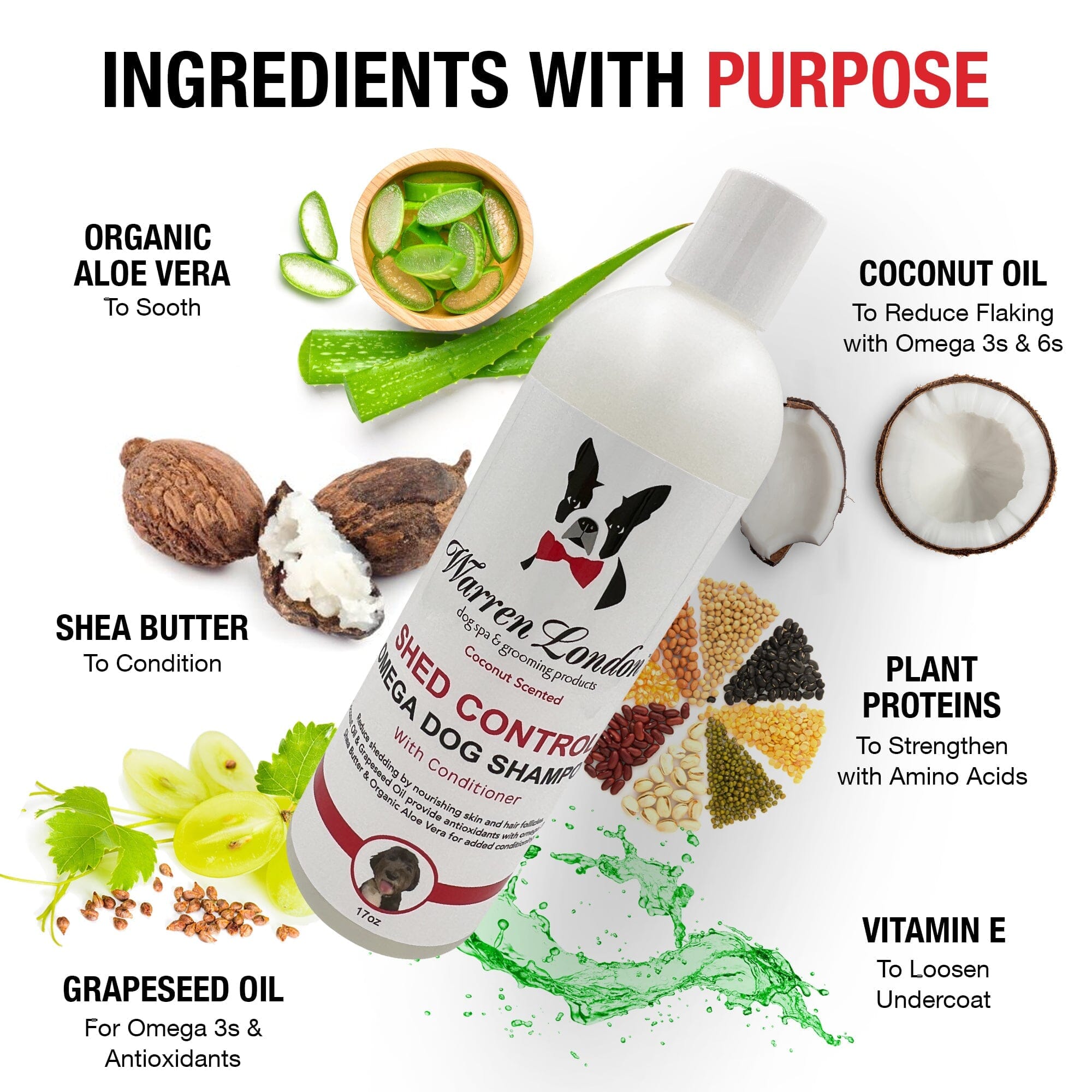 Shed Control Shampoo for Dogs - Professional Size