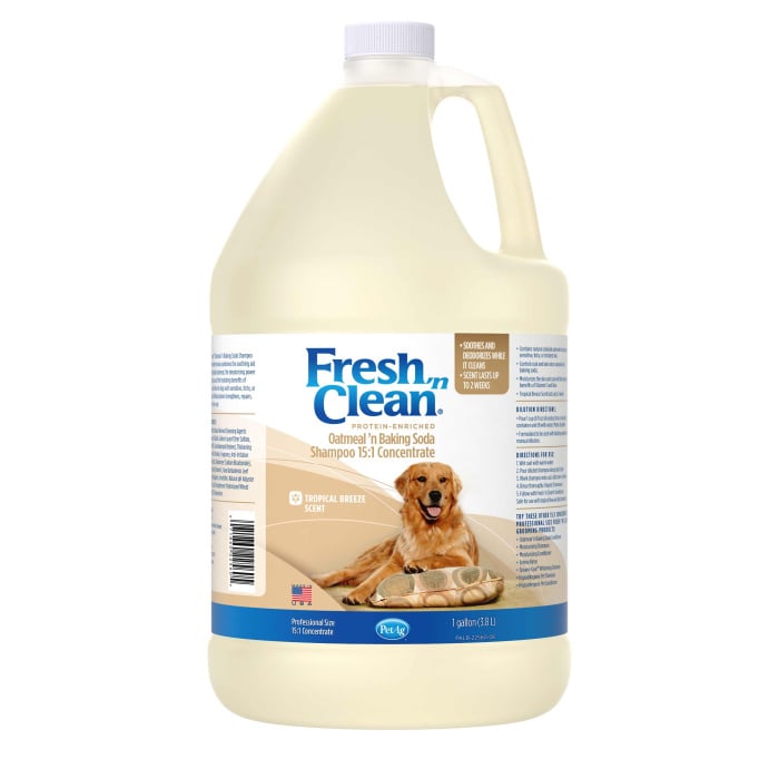 Fresh 'N Clean Oatmeal 'n Baking Soda Tropical Dog Shampoo, 15:1