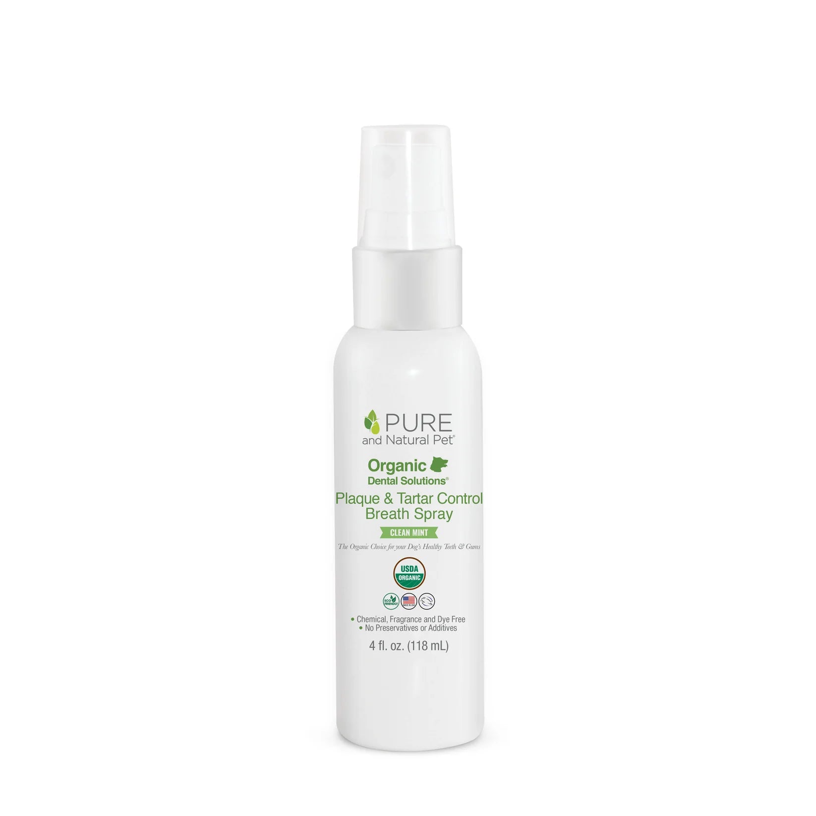Plaque & Tartar Control Breath Spray for Dogs - Organic Dental Solutions