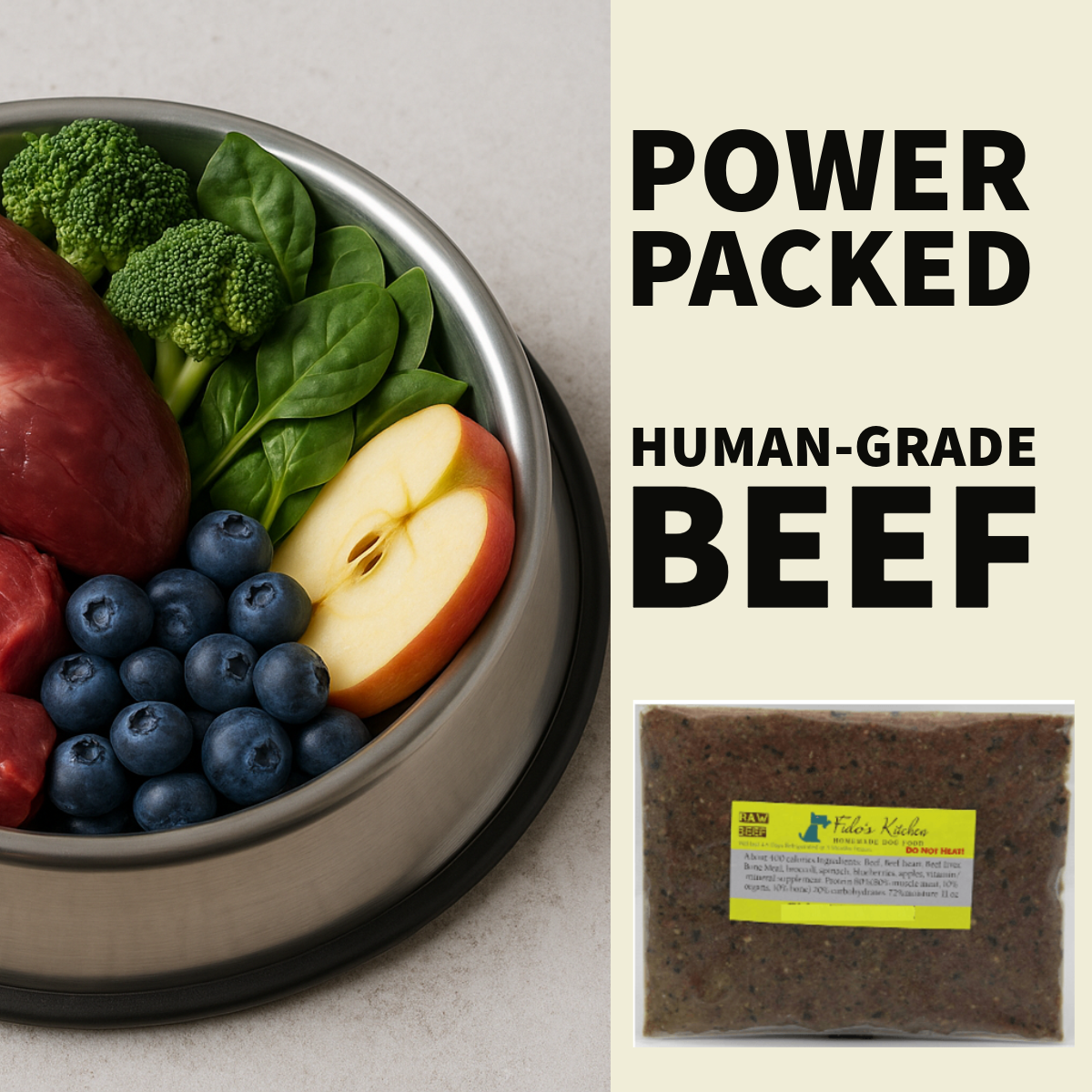 Raw Beef Boost - Dog Meal