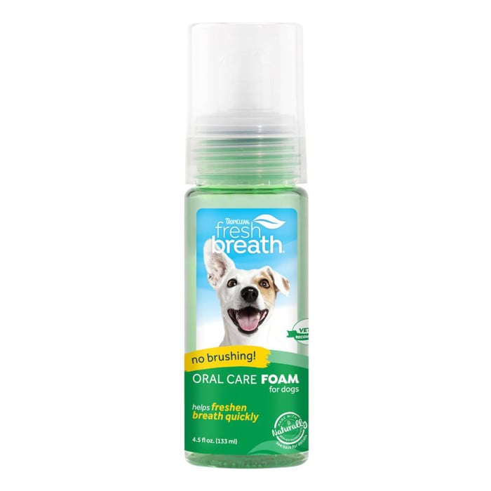 Tropiclean Fresh Breath Oral Care Fresh Mint Foam